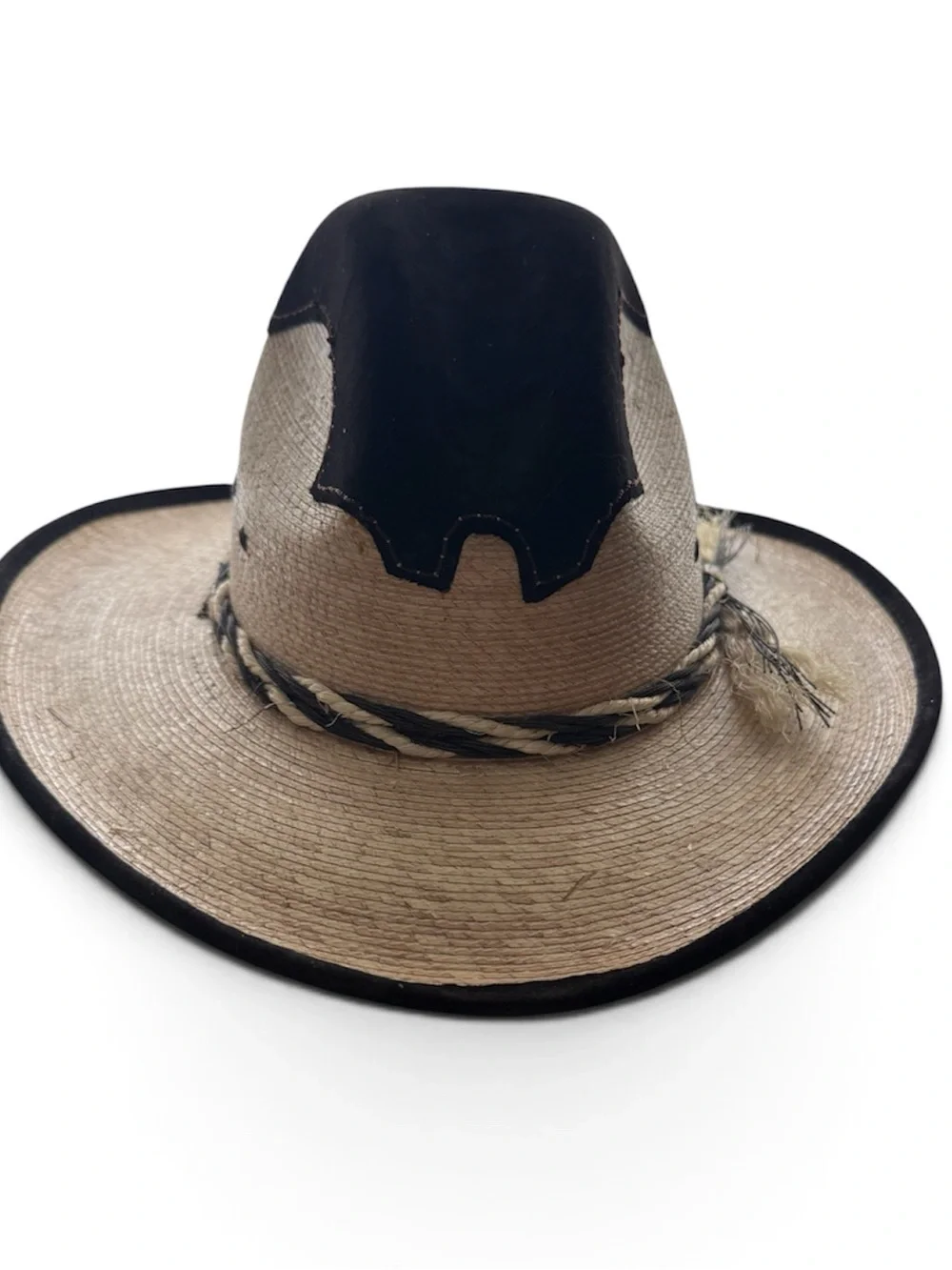 NWOT baby handmade palm-leaf cowboy western hat